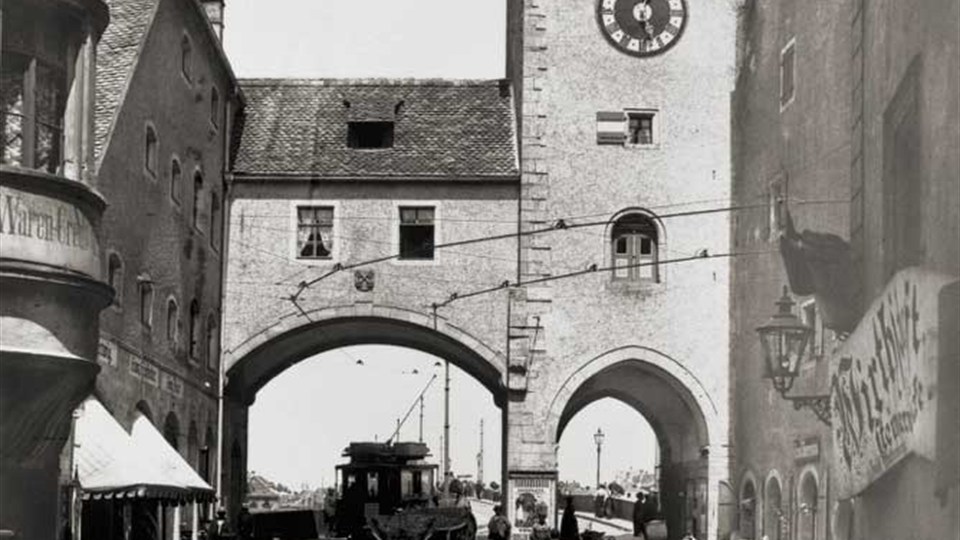 Ansicht Regensburg mit Steinerner Brücke